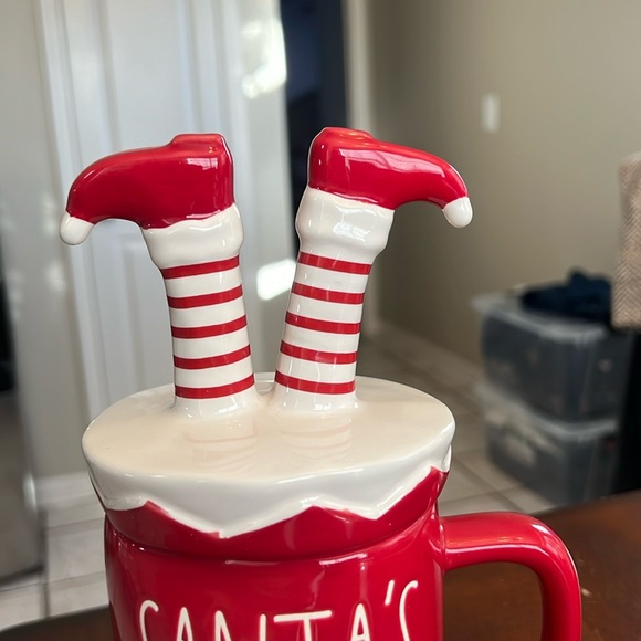 Rae Dunn Santa’s Little Helper Topper Mug - Picture 2 of 7